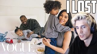 xQc Reacts to 73 Questions With Kim Kardashian West (ft. Kanye West) | Vogue | xQcOW