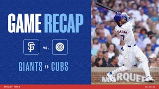 Game Highlights: Cubs Pour on Five Runs in Win over Giants | 6/18/24