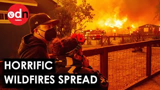 Panic Across Los Angeles as More Wildfires Force Mass Evacuations