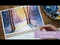 Paint A Watercolor Calendar | Watercolor Landscape Painting by Sarah Cray of Let's Make Art
