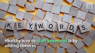Healthy keyword stuffing technique