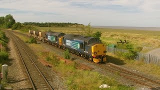 Bagillt 24.8.2016 - DRS 37606 and 37610 on Valley flasks - Flint Holywell