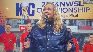 National Anthem,  Melissa Etheridge, 2024 NWSL Championship Final