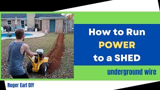 DIY Shed Conversion - How to Run Power