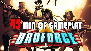 Broforce - 3 Player Co-Op Gameplay | First 45 Min (PS4)