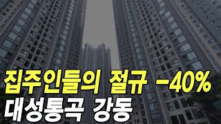 대성통곡 강동구 집주인들의 절규 -40%