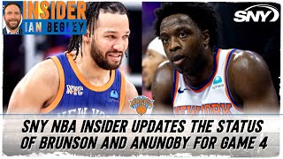 Ian Begley updates the status of Knicks injuries prior to Game 4 | SNY