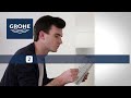 Install a GROHE single lever basin mixer