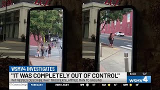 WSMV4 Investigates: Witnesses describe THP trooper slamming man to ground
