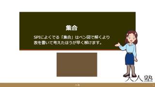 【SPI対策】集合の解き方【数学苦手でも大丈夫】【まずはここから】