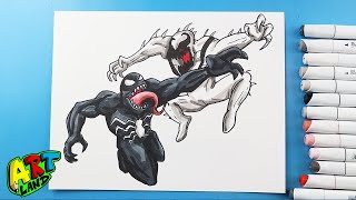 How to Draw Venom vs Antivenom