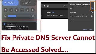 Fix Private DNS Server Cannot Be Accessed Solved