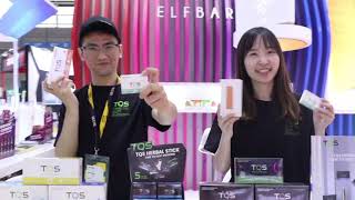 TQS In Shenzhen Ecig Exhibition-TQS Tobacco-free Healthiest Heat sticks for IQOS [Herbal Stick]