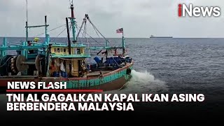 Detik-Detik TNI AL Tangkap Kapal Ikan Asing Berbendera Malaysia di Perairan Sumut | News Flash