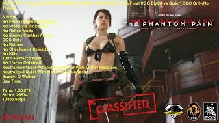 MGSV TPP - Episode 40:[EXTREME] CLOAKED IN SILENCE ''CQC Battle vs Quiet'' CQC Only/No Traces 1:30