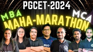 PGCET 2024 | KEA PGCET 2024 MBA MCA | Maha Marathon Session |