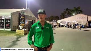 Farmer Wade from Billboard Battalion is live Beef Week at Rockhampton, QLD