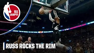 James Harden & Russell Westbrook combine on big alley-oop | NBA on ESPN