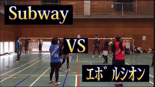 令和4年12月4日　ﾂﾊﾞｻ交流戦　ﾌｧﾐﾘｰﾊﾞﾄﾞﾐﾝﾄﾝ 【本戦　1-10位決定戦】VS  Subway