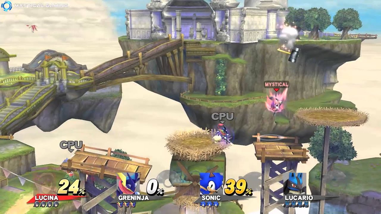 Super Smash Bros - Free For All - Stock Battle (Lucina) (Wii U) - YouTube