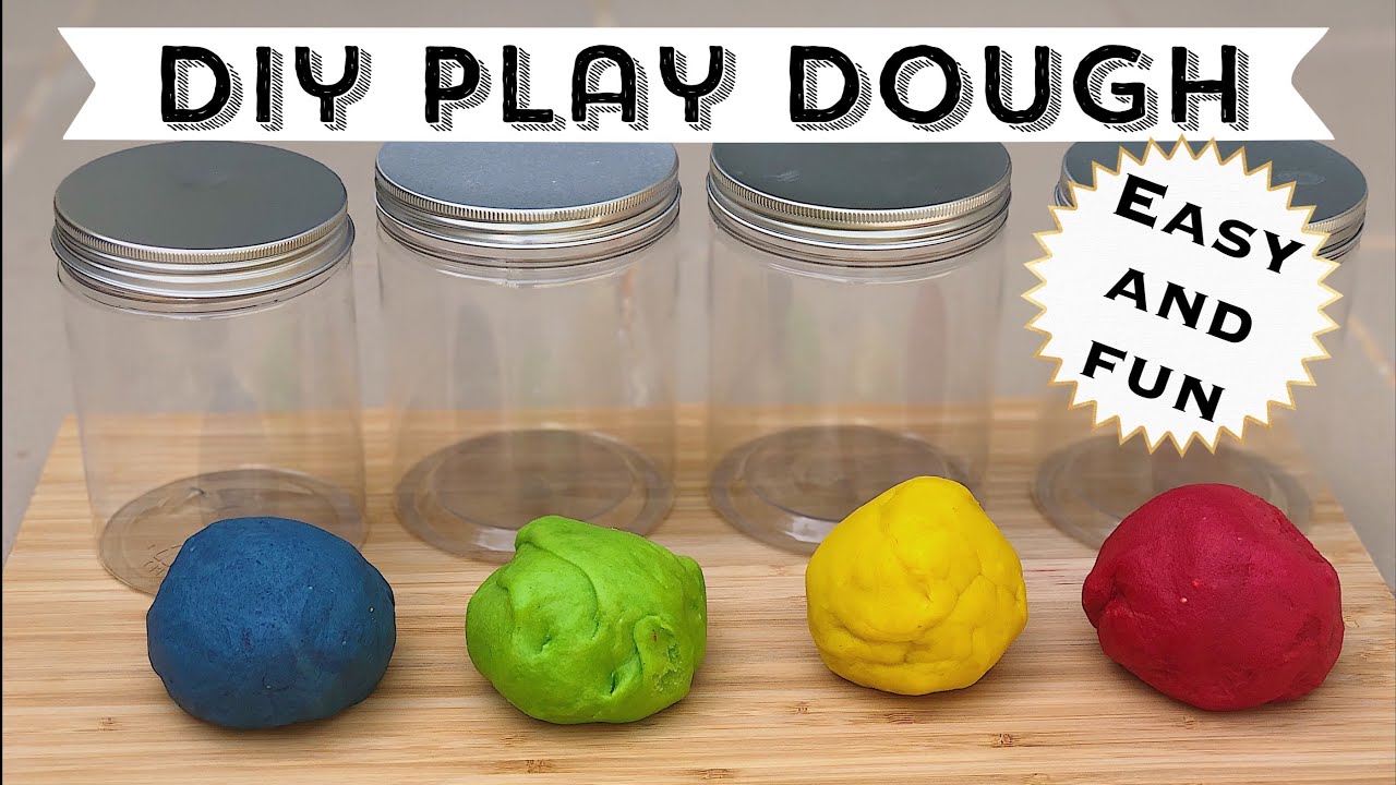 DIY Play Dough | Cara Membuat Play Dough Yang Aman Dan Mudah - YouTube