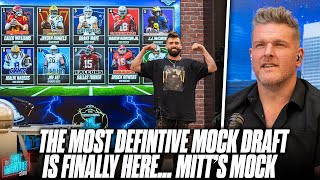 The DEFINITIVE Mock Draft Has Officially Dropped... MITT"S MOCK DRAFT | Pat McAfee Show