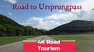 Driving Germany: St2075 Bayrischzell - Ursprungpass - 4K mountain valley drive