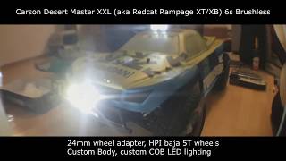 #2 1:5 Carson Desert Master XXL 6S / Redcat Rampage XT/XB COB LED Lighting Test - PJOTA RC