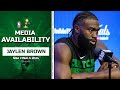 Jaylen Brown: NO REACTION to Jason Kidd's Comments | NBA Finals Media Availability