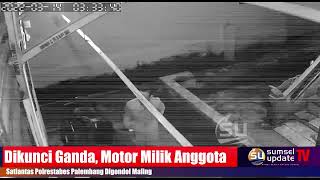 Dikunci Ganda, Motor Milik Anggota Satlantas Polrestabes Palembang Digondol Maling