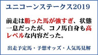 「ユニコーンステークス2019」出走予定馬・予想オッズ・人気馬見解