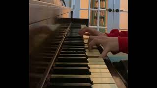 playing wet hands on 150 year old piano.