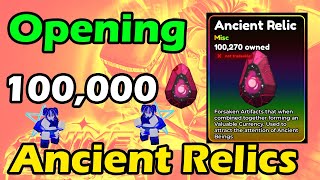 OPENING 100,000 Ancient Relics in Anime Defenders Update 7 Roblox Double Chance Banner