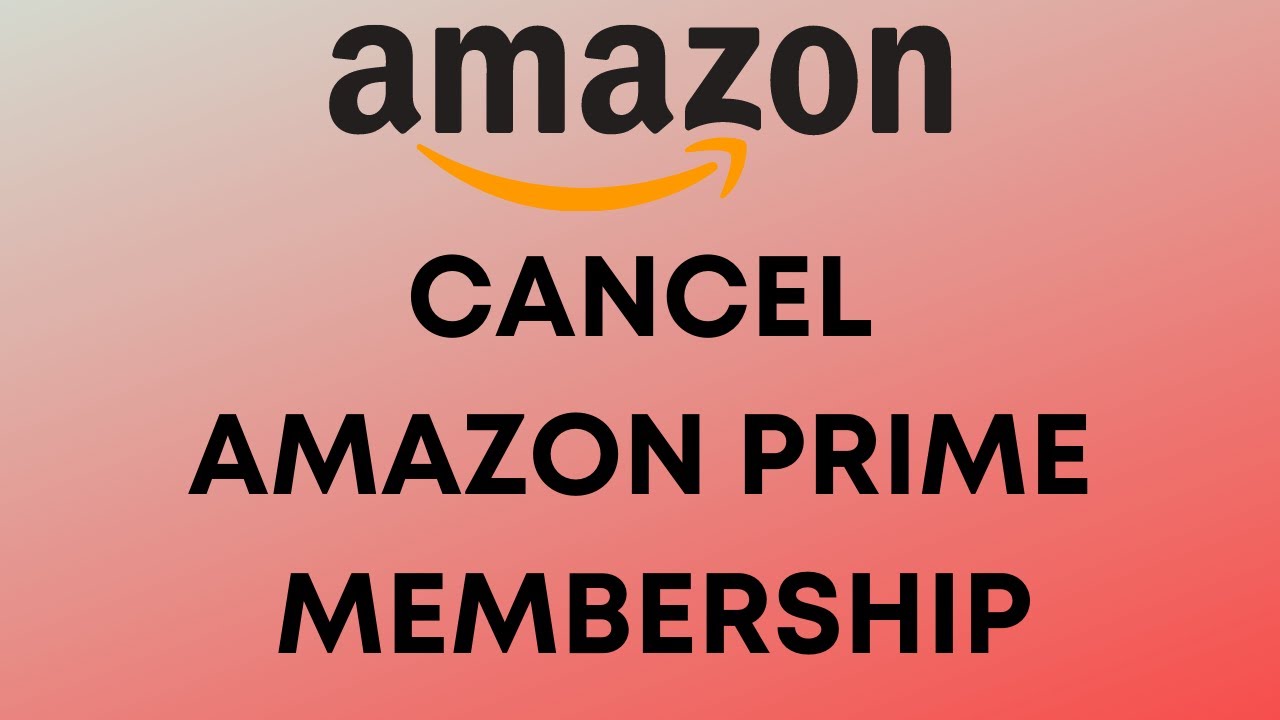 How To Cancel Amazon Prime Membership [2022] - YouTube