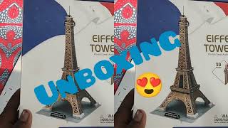 Unboxing| Eiffel tower |Puzzle try it | once