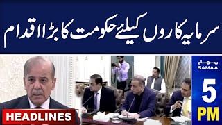 Samaa News Headlines 5 PM | PM Shehbaz Sharif in Action | 10 May 2024 | SAMAA TV