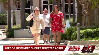 Estranged wife of suspended Osceola Sheriff Lopez arrested for 2nd time