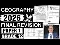 2026 GEOGRAPHY PAPER 1 GRADE 12  MAY JUNE EXAM THUNDEREDUC GRADE 12 GEOGRAPHY P.1 FINAL REVISION