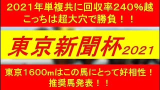 【東京新聞杯 2021】こっちはこの大穴で勝負！東京1600mはこの穴馬にとって庭だ！