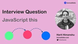 Interview Question - JavaScript this keyword in object