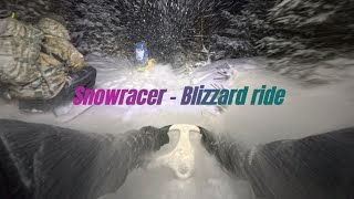 Snowracer GT - Blizzard/Powder Run | 4K POV