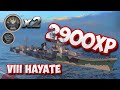 HAYATE with 2 devstrike and 2900xp in warships legends #wowslegends