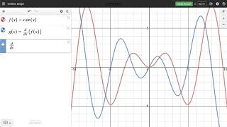 Learn Desmos: Derivatives