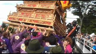 西条祭り2010　伊曾乃祭礼　巡行　玉津３.avi