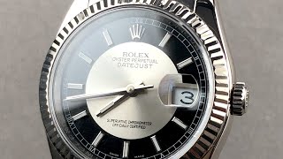 Rolex Datejust Tuxedo Dial 116139 Steel and White Gold Rolex Watch Review