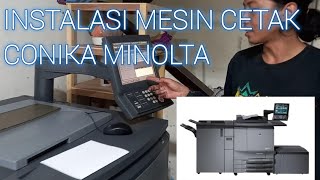 SetUp mesin Cetak A3 konica Minolta c6501 cara mengoperasikan mesin dr menghidupkan sampai mematikan