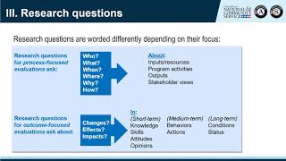 Best Practices in Writing an Evaluation Plan (11/7/19)
