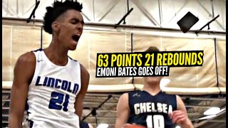 Emoni Bates Goes Insane For 63 POINTS & 21 REBOUNDS!! The BEST 16 Year Old In the World!