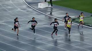 20220326 延岡スプリングチャレンジ小学 女子100ｍ 決勝1～5組