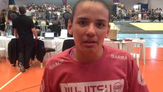 Faixa-marrom Jessica Oliveira comenta vitória em cima de Gabi Garcia no ADCC 2015